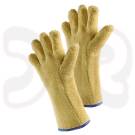 5-Finger-Handschuh, Länge 400 mm, Hitzeschutz bis 500°C, Aramidschlingengewebe, Gr. 10
